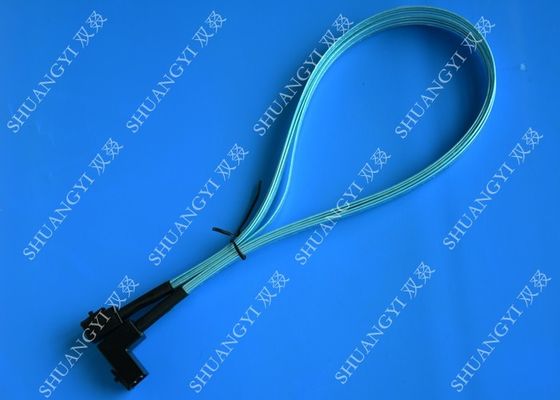 चीन SFF 8643 12Gb SAS Serial Attached SCSI Cable 36P HD Right Angle For Server आपूर्तिकर्ता