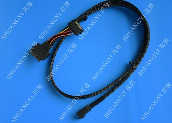 चीन SFF 8639 To SFF 8643 Serial Attached SCSI Cable , Black SAS 68 Pin SCSI Cable आपूर्तिकर्ता
