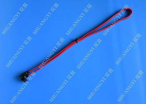 चीन SATA Revision 3.0 Black Laptop SATA Cable Straight To Right Angle SATA 600 आपूर्तिकर्ता