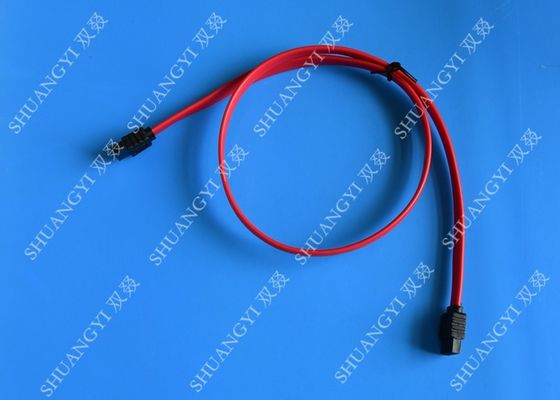 चीन Red 18 Inch Custom SATA Data Cables SATA III 6.0 Gbps For Blue Ray DVD CD Drives आपूर्तिकर्ता