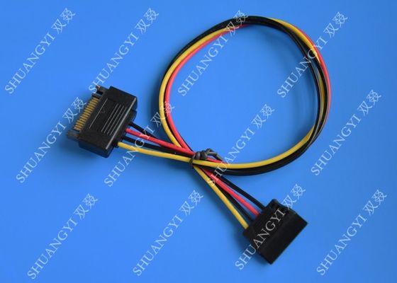 चीन Internal 15 Pin Male To Female SATA Data Cable For Computer IDC Type आपूर्तिकर्ता