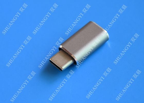 चीन 5 Gbps Type C Micro USB , USB C to Micro USB Female Connector For Google Chromebook Pixel आपूर्तिकर्ता