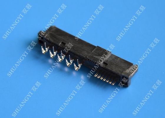 चीन 22 Pin Female SATA Data Connector SMT and Reverse Type 1.5A Current Rating आपूर्तिकर्ता