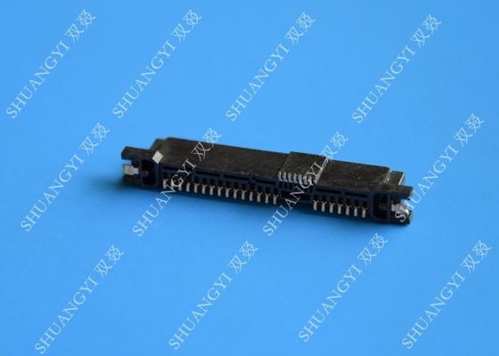 चीन Rectangle Small SATA Data Connector 29 Pin Brass Contact For Communication आपूर्तिकर्ता