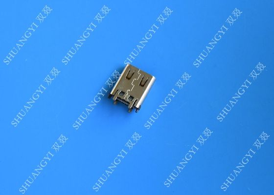 चीन Electrical SMT DIP 24 Pin USB Connector USB 3.1 Type C Female 10000 Cycles आपूर्तिकर्ता
