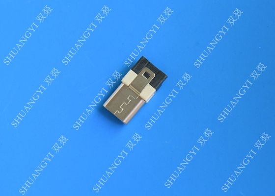 चीन 5 Pin Mobile Phone Waterproof Micro USB Connector , Male Type A USB Connector आपूर्तिकर्ता
