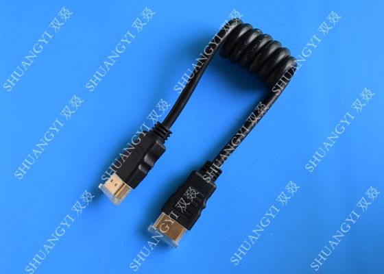 चीन Black 8 Pin High Speed HDMI Cable , Gold Plated Multimedia HDMI To HDMI Cable आपूर्तिकर्ता