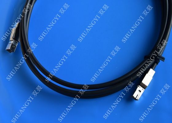 चीन 3.3FT External SAS Cable HD Mini SAS SFF-8644 To SFF-8644 Cable 1M / Black आपूर्तिकर्ता