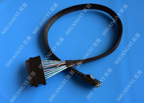 चीन Mini Serial Attached SCSI Cable SAS SFF-8087 36 Pin To SAS SFF-8484 32 Pin Cable 0.5 M आपूर्तिकर्ता