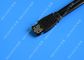 Black 7 Pin External SATA Cable , PC PCB ESATA To SATA Cable With Power आपूर्तिकर्ता