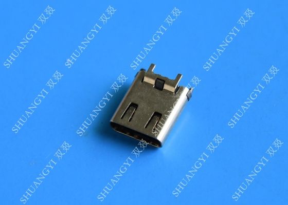 चीन 24 Pin Computer Waterproof Micro USB Connector , USB 3.1 SMT DIP Type C Female Connector आपूर्तिकर्ता