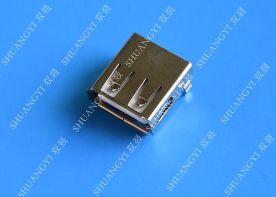 चीन Mini SMD AF Type USB Charging Connector , USB 2.0 4 Pin USB Connector आपूर्तिकर्ता