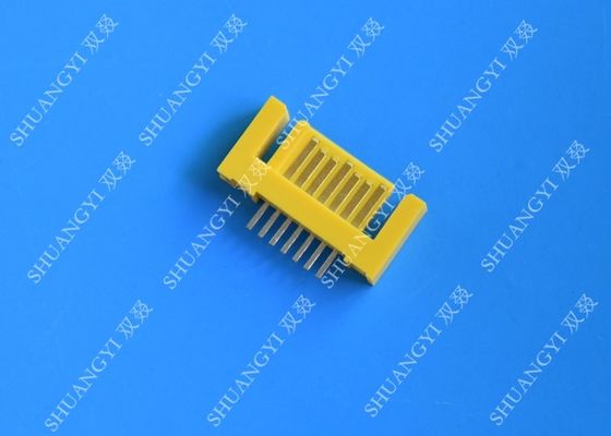 चीन Yellow External Serial ATA 7 Pin Connector Male Header Serial ATA SATA Connector आपूर्तिकर्ता