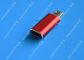 Red USB 3.1 Type C Male to Micro USB 5 Pin Micro USB Slim For Cell Phone आपूर्तिकर्ता